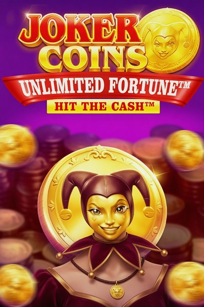 Úvodní obrázek hry Joker Coins Unlimited Fortune, výběr značky Kingmaker